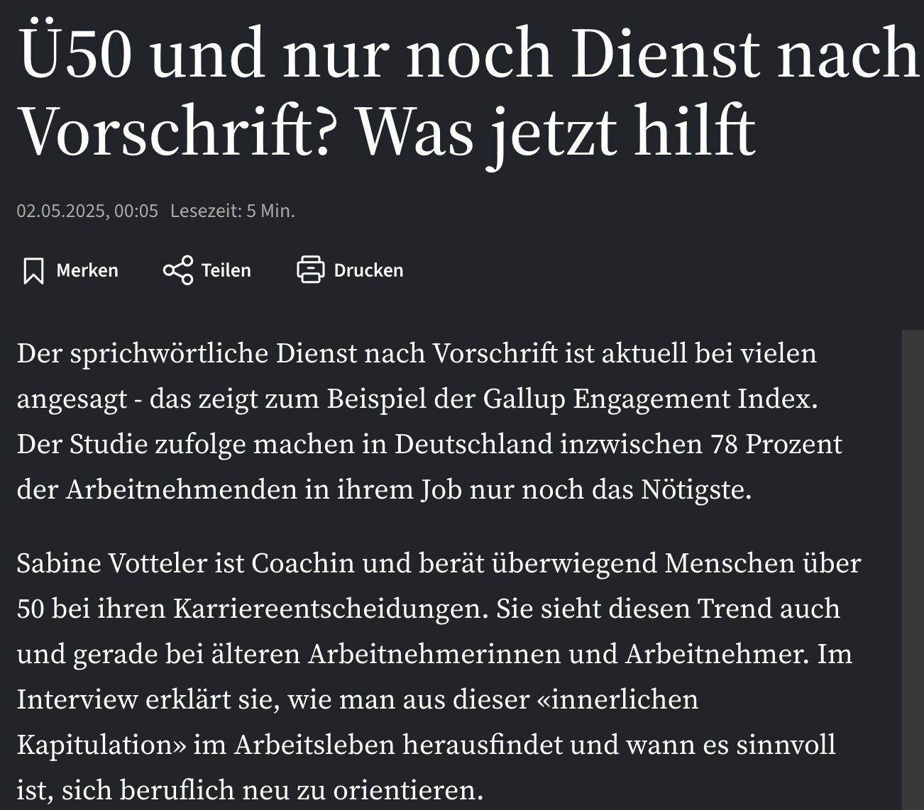 FAZ Artikel Dienst nach Vorschrift