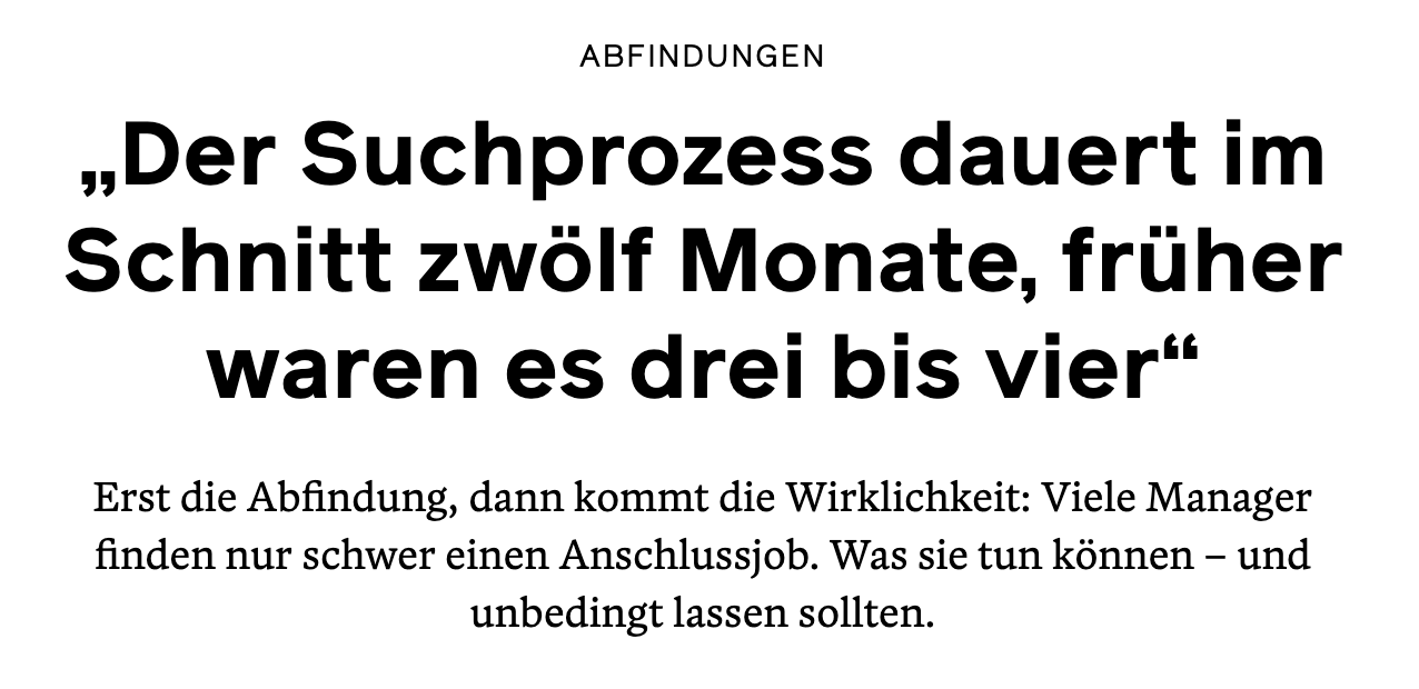 Wiwo 05-26 Der Suchprozess dauert im Schnitt zwölf Monate Wiwo 05-26 Der Suchprozess dauert im Schnitt zwölf Monate